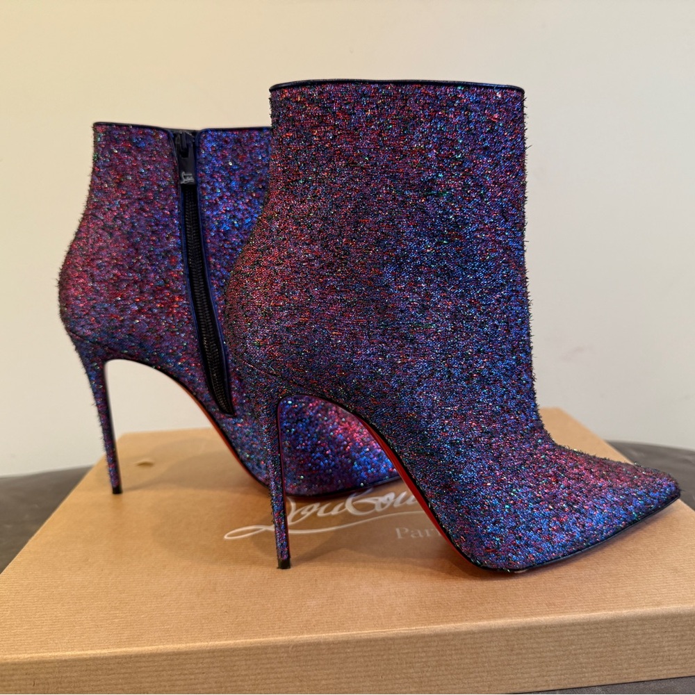Christian Louboutin So Kate Starlight Lurex Booties, 39.5 - Picture 5 of 12